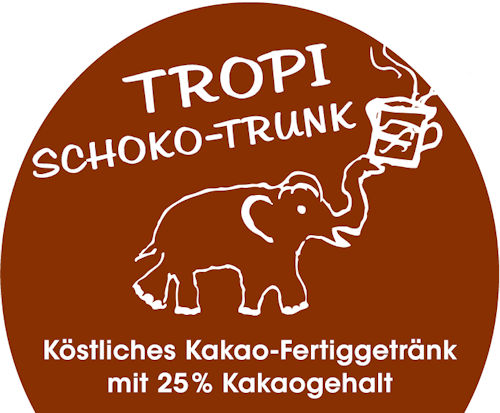TROPI Schokotrunk - köstliches Kakao-Fertiggetränk mit 25% Kakaogehalt
